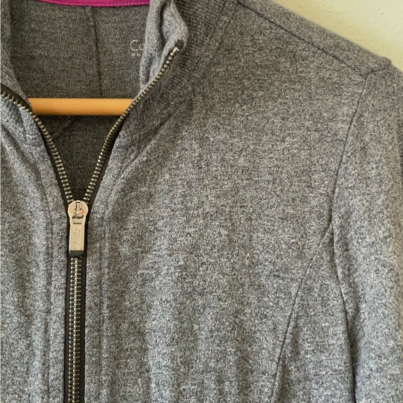 Calvin Klein Performance Heather Gray Zip-Up athletic Jacket - Picture 6 of 10